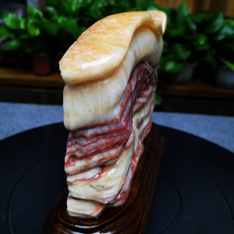 古玩雜項豬肉石擺件拍賣,當(dāng)前價格800元