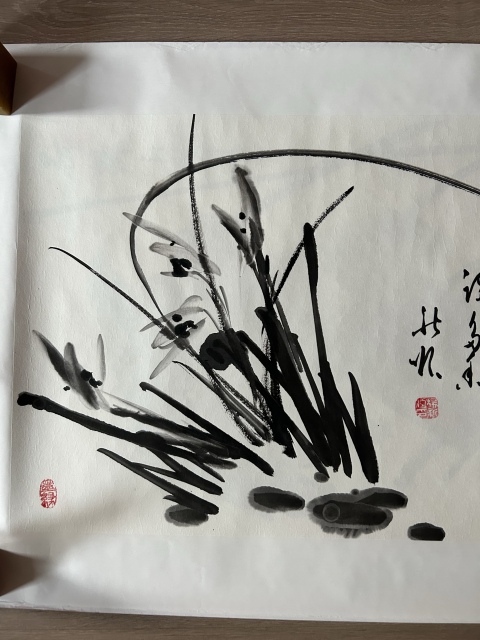 古玩字畫楊新順《寸心容得許多香》拍賣,當前價格980元