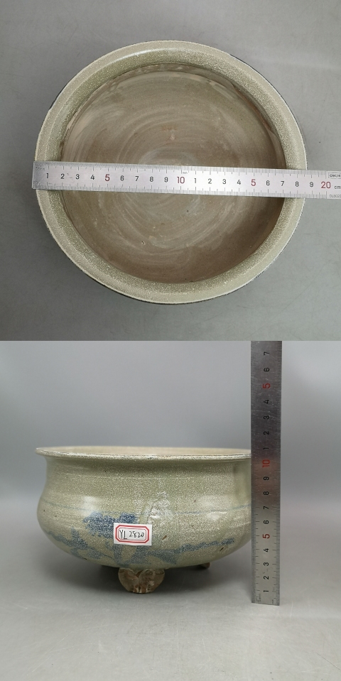 古玩陶瓷明代花卉紋青花爐拍賣,當(dāng)前價格26000元