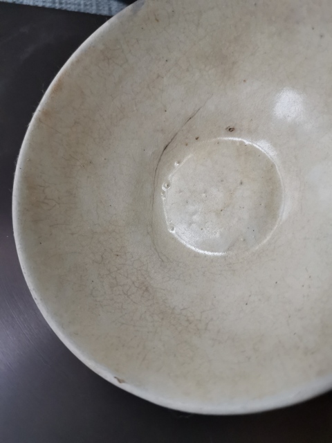 古玩陶瓷耀州窯白釉茶盞拍賣，當前價格1888元