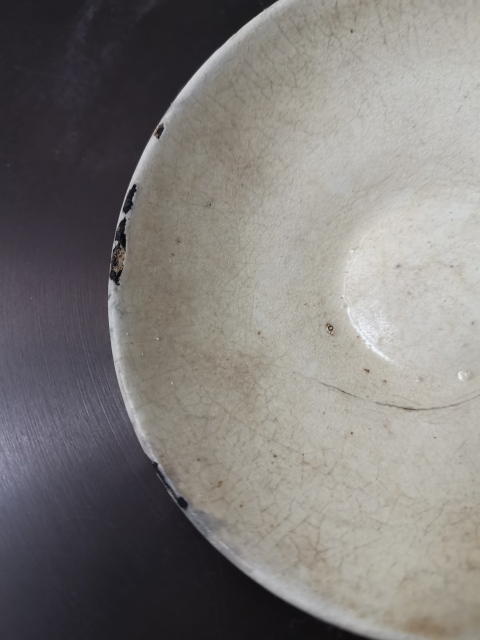 古玩陶瓷耀州窯白釉茶盞拍賣，當前價格1888元