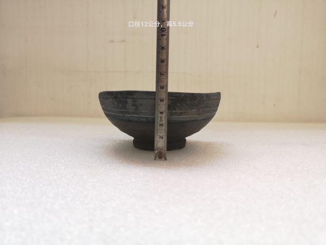 古玩陶瓷元末明初灰陶碗拍賣,當前價格450元