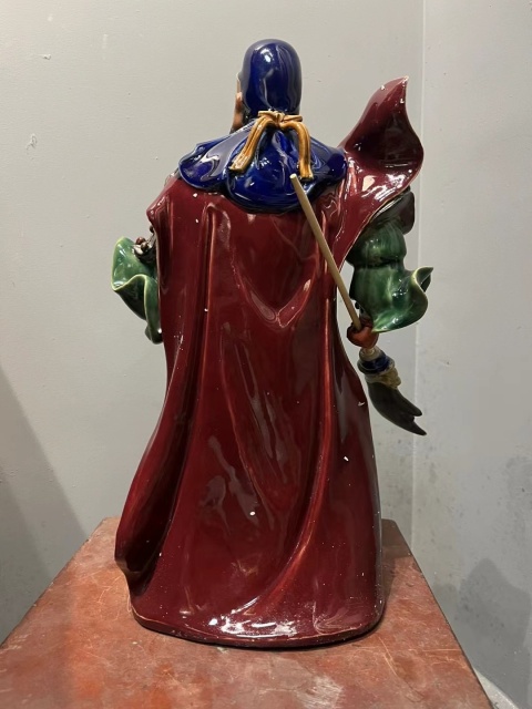 古玩陶瓷【凜凜關圣·武韻千秋】關二爺塑像拍賣，當前價格1800元