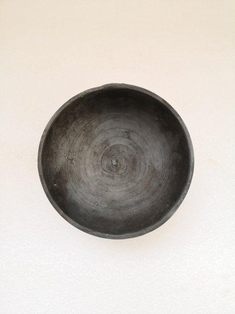 古玩陶瓷元末明初灰陶碗拍賣,當前價格450元