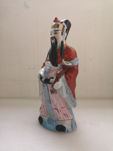 古玩陶瓷財神塑像拍賣，當前價格298元