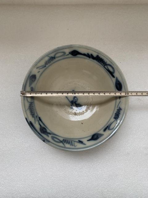 古玩陶瓷清早期磁州窯青花碗拍賣,當前價格550元