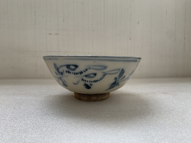古玩陶瓷清早期磁州窯青花碗拍賣，當前價格450元