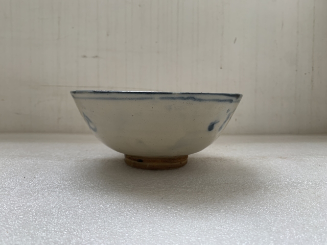古玩陶瓷清早期磁州窯青花碗拍賣，當前價格450元