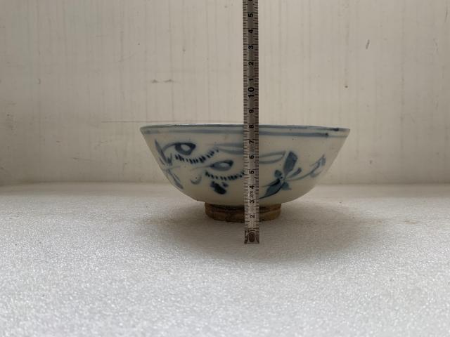 古玩陶瓷清早期磁州窯青花碗拍賣，當前價格450元