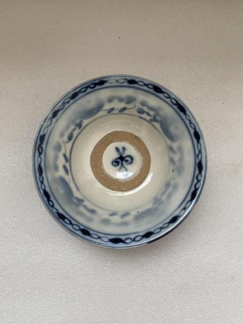 古玩陶瓷清中期花卉紋青花碗拍賣,當前價格680元