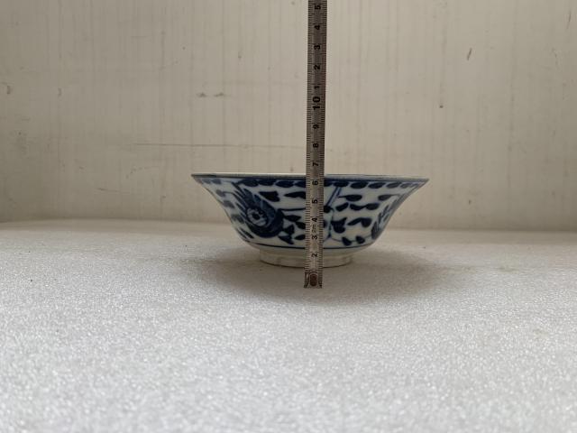 古玩陶瓷清中期花卉紋青花碗拍賣,當前價格680元