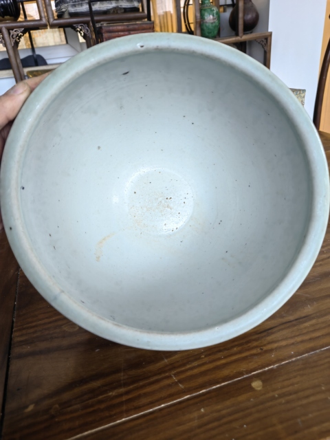 古玩陶瓷乾隆豆青釉堆白青花團(tuán)鶴紋卷缸拍賣,當(dāng)前價(jià)格16800元