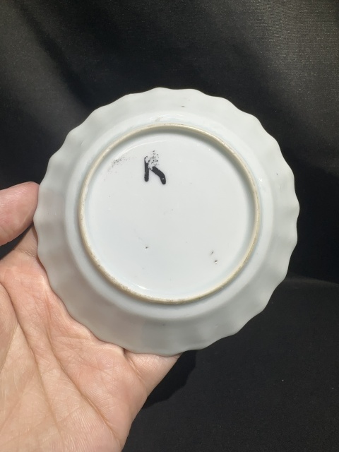 古玩陶瓷清康熙漁家樂(lè)青花山水人物紋花口盤(pán)拍賣(mài)，當(dāng)前價(jià)格850元