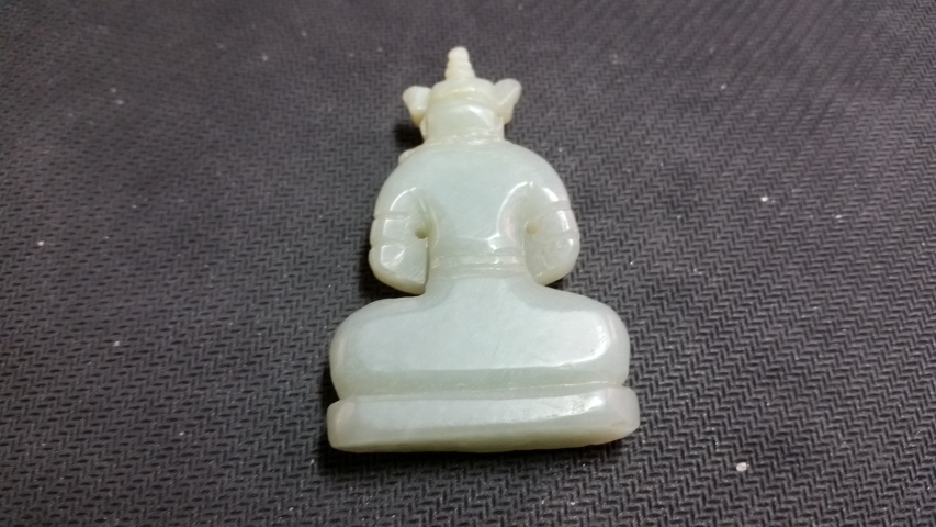 古玩玉器和田玉雕“密宗佛像”擺件拍賣,當前價格428元