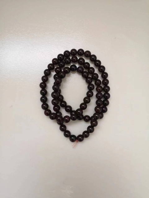 古玩玉器天然石榴石珠串拍賣,當前價格398元