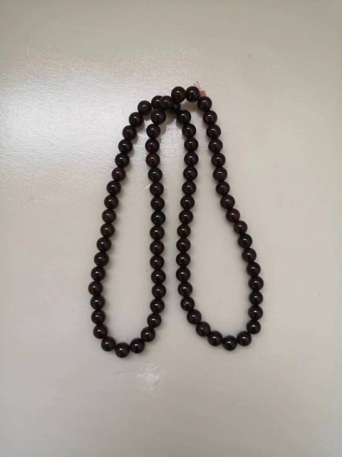 古玩玉器天然石榴石珠串拍賣,當前價格398元