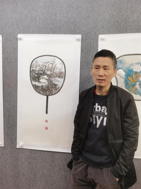 古玩字畫郭永良《山水圖》拍賣,當前價格750元