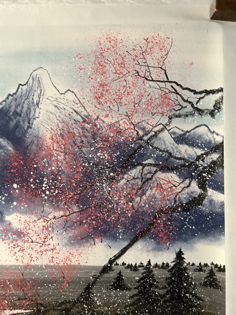 古玩字畫大紅袍畫家周卡《清溪垂釣》拍賣,當(dāng)前價格2480元