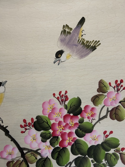 古玩字畫李麗芳《花鳥圖》拍賣,當前價格650元