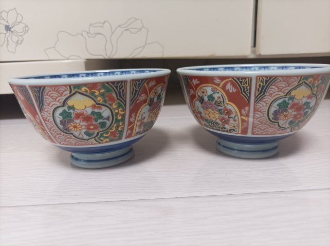 古玩陶瓷青花五彩碗拍賣，當前價格180元