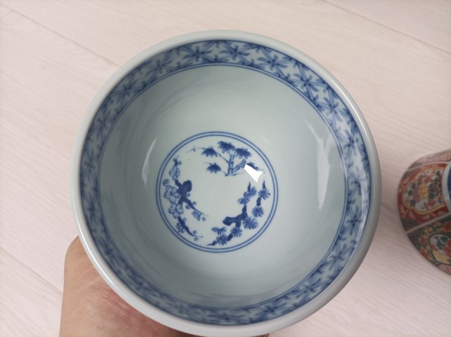 古玩陶瓷青花五彩碗拍賣，當前價格180元