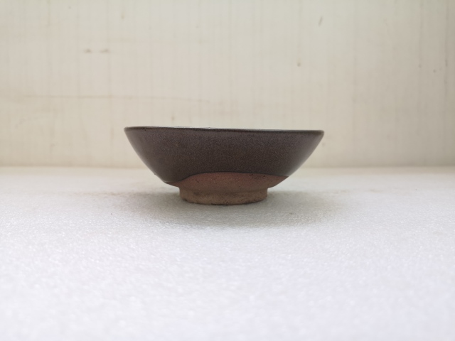 古玩陶瓷褐釉澀圈圈足疊燒工藝碗拍賣,當(dāng)前價格198元