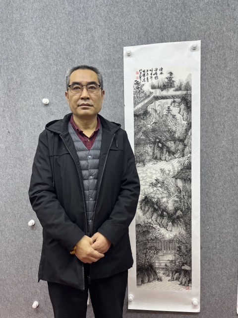 古玩字畫李煥輝大紅袍畫家《漁水安居圖》拍賣,當(dāng)前價(jià)格788元