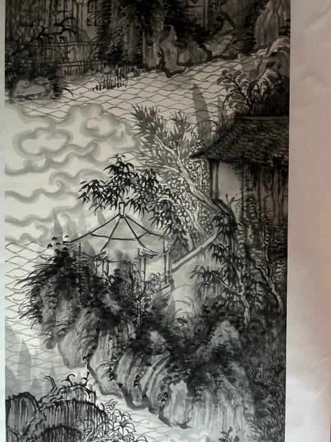 古玩字畫李煥輝大紅袍畫家《漁水安居圖》拍賣,當(dāng)前價(jià)格788元