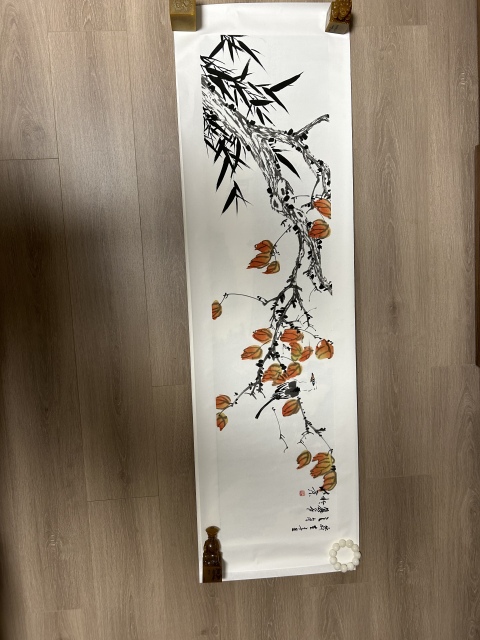 古玩字畫李麗芳《花鳥》拍賣,當(dāng)前價(jià)格550元