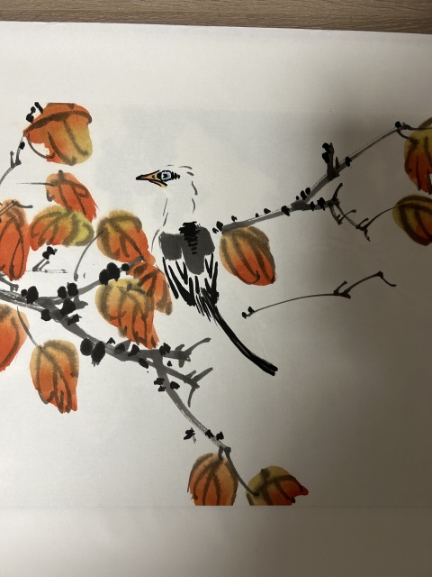 古玩字畫李麗芳《花鳥》拍賣,當(dāng)前價(jià)格550元