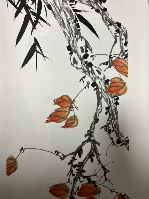古玩字畫李麗芳《花鳥》拍賣,當(dāng)前價(jià)格550元