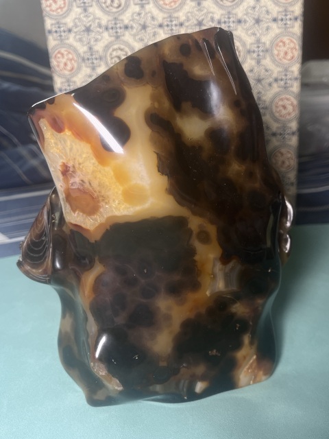 古玩玉器瑪瑙松樹紋筆筒拍賣,當前價格36800元