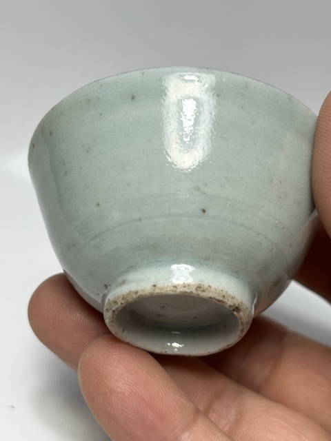 古玩陶瓷豆青釉杯拍賣,當前價格0元