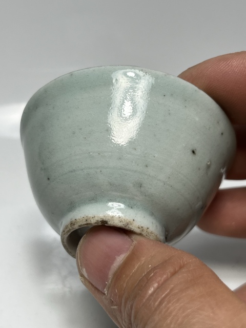 古玩陶瓷豆青釉杯拍賣,當前價格0元