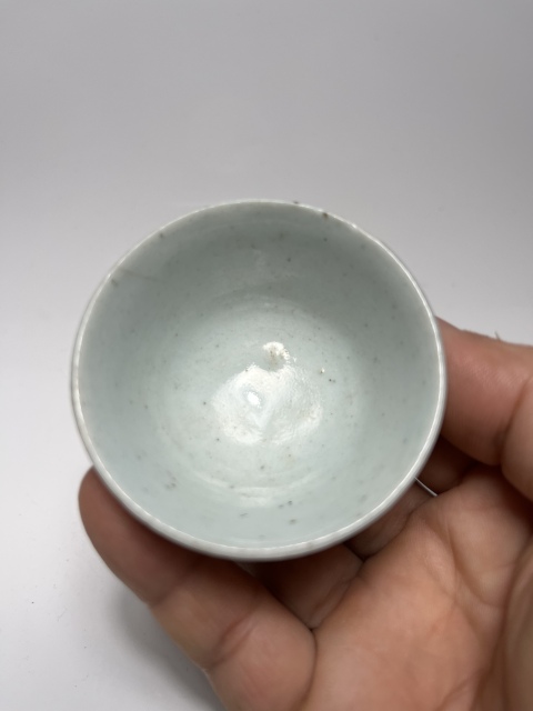 古玩陶瓷豆青釉杯拍賣,當前價格0元