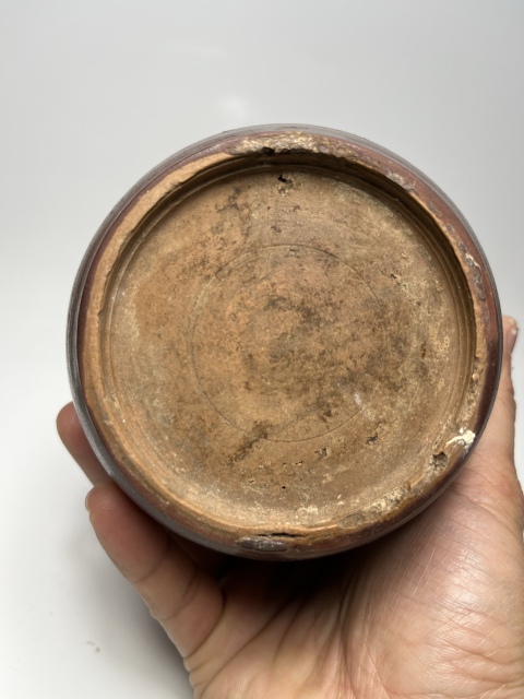 古玩陶瓷醬釉雙系罐拍賣，當(dāng)前價(jià)格99元