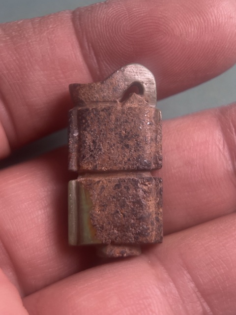 古玩玉器東漢綠松石司南佩拍賣,當前價格12800元