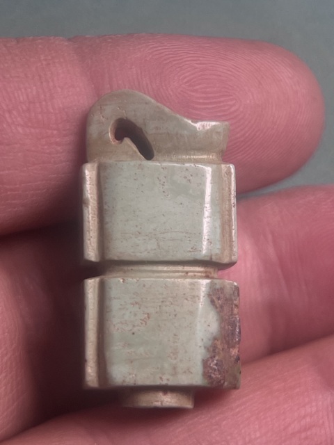 古玩玉器東漢綠松石司南佩拍賣,當前價格12800元