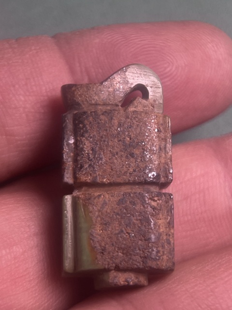 古玩玉器東漢綠松石司南佩拍賣,當前價格12800元