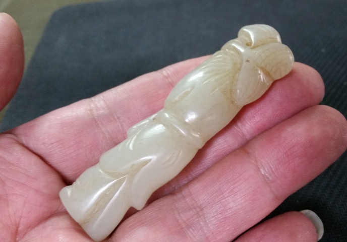 古玩玉器和田玉雕“侍女”把件拍賣,當(dāng)前價(jià)格480元