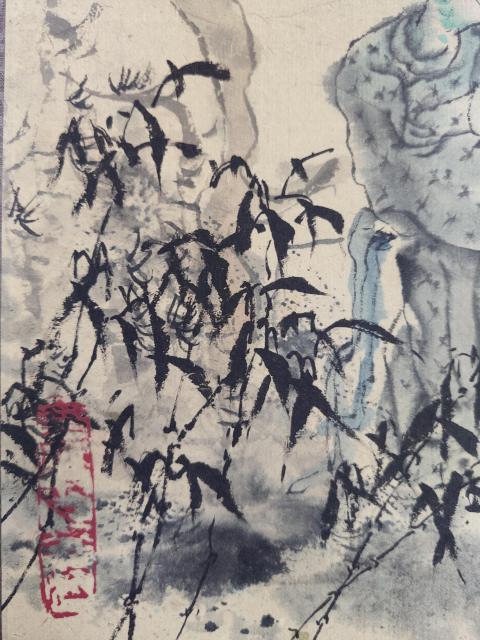 古玩字畫北京名家 中美協會員 安都 相思圖 手工原裱立軸拍賣，當前價格4888元