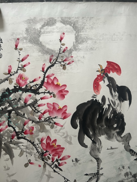 古玩字畫李玉夕老師《報春圖》拍賣,當(dāng)前價格398元
