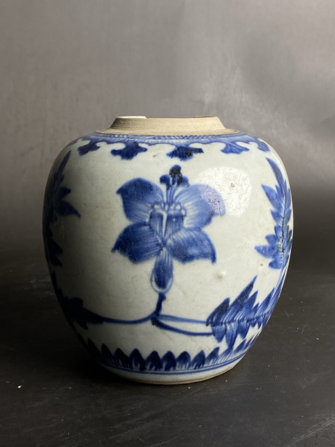 古玩陶瓷青花花卉紋罐拍賣，當前價格3888元