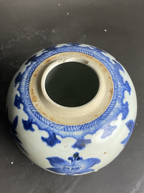 古玩陶瓷青花花卉紋罐拍賣，當前價格3888元
