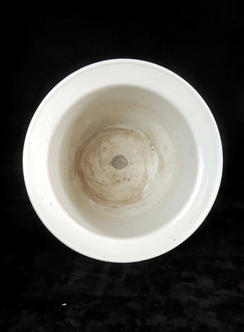 古玩陶瓷【光緒名家許品衡】淺絳彩富貴白頭詩文花盆南京博物院館藏同款拍賣,當前價格58000元