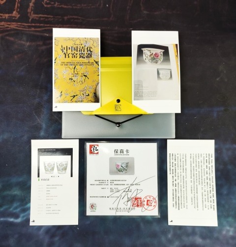 古玩陶瓷【光緒名家許品衡】淺絳彩富貴白頭詩文花盆南京博物院館藏同款拍賣,當前價格58000元