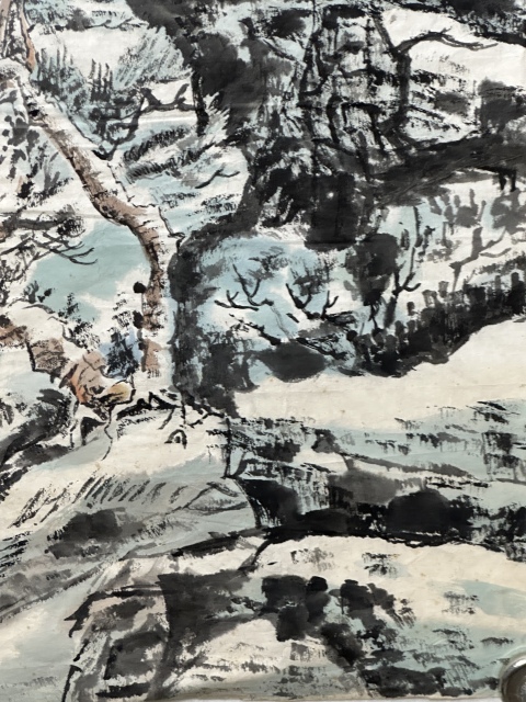 古玩字畫陳蓮春的作品《朔風銀裝》拍賣,當前價格155元