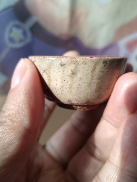古玩陶瓷明代~白釉酒杯拍賣,當前價格88元