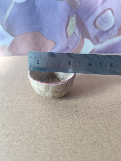 古玩陶瓷明代~白釉酒杯拍賣,當前價格88元