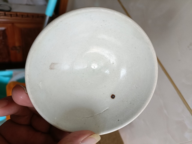 古玩陶瓷五代十國邢窯白瓷唇口盞拍賣，當前價格6800元